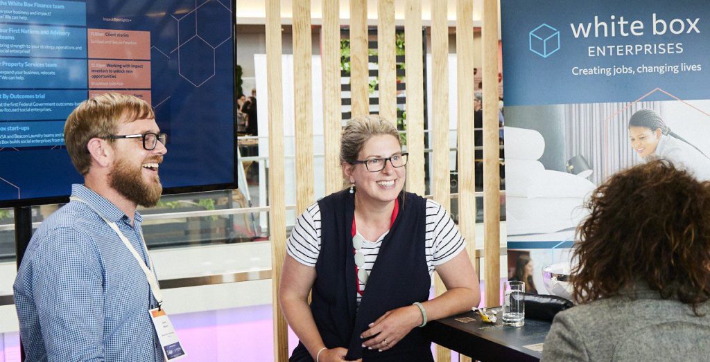 Picture of Angharad at Social Enterprise World Forward, smiling